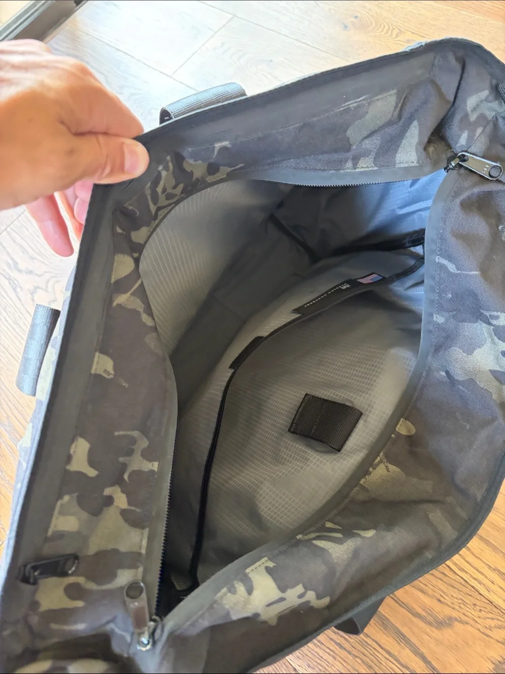 Mission Workshop Drift Laptop Tote Black Camo Men's Tactical Bag 28L